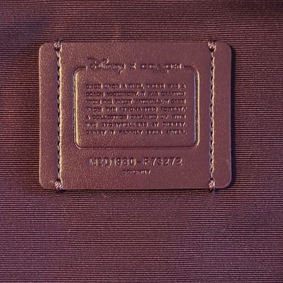 NWOT/ Coach ~ DISNEY X LARGE POUCH CLUTCH 30 “SLEEPY” - Picture 5 of 7